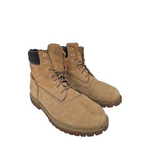 Timberland Pro Men Iconic 6" Aluminum Toe WP Leather Work Boot A22H2 Wheat 12W
